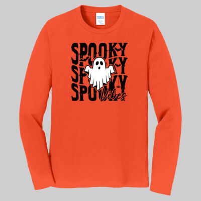 Adult Long Sleeve Shirt - Fall - Spooky Vibes Thumbnail
