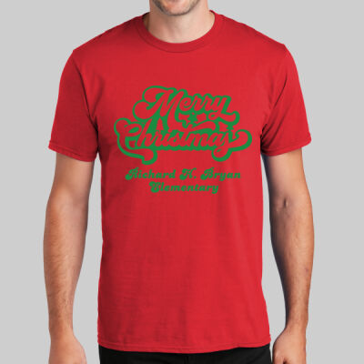 Adult T-Shirt - Winter - Merry Christmas Green Thumbnail