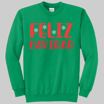 Adult Crewneck - Winter - Feliz Navidad Red Thumbnail